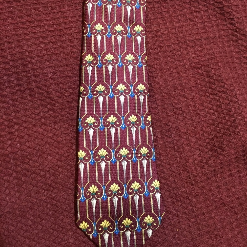 Christian Dior Men’s Tie Silk Maroon
